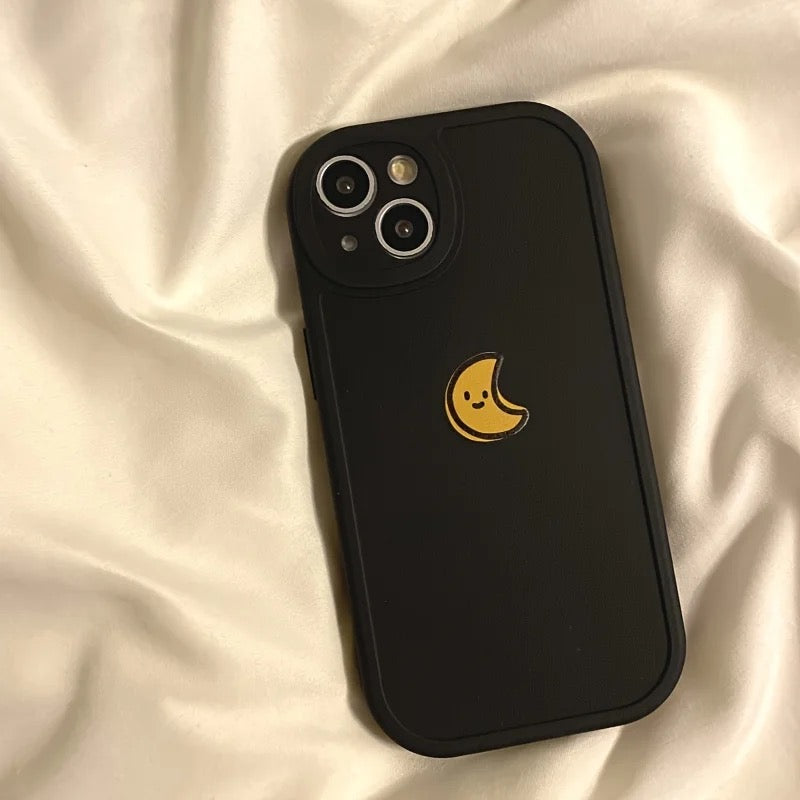 Simple Sun Moon Phone Case For iPhone