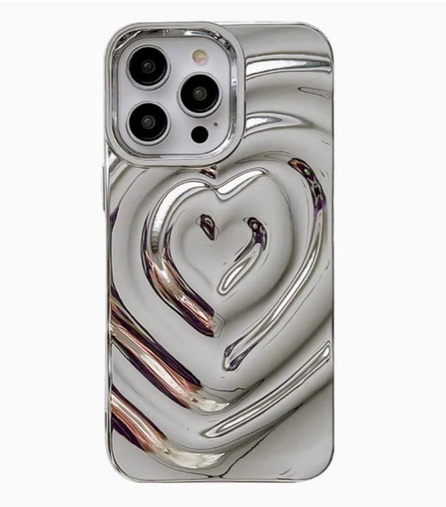 Lovebay Luxury 3D Heart Water Ripple Phone Case for iPhone